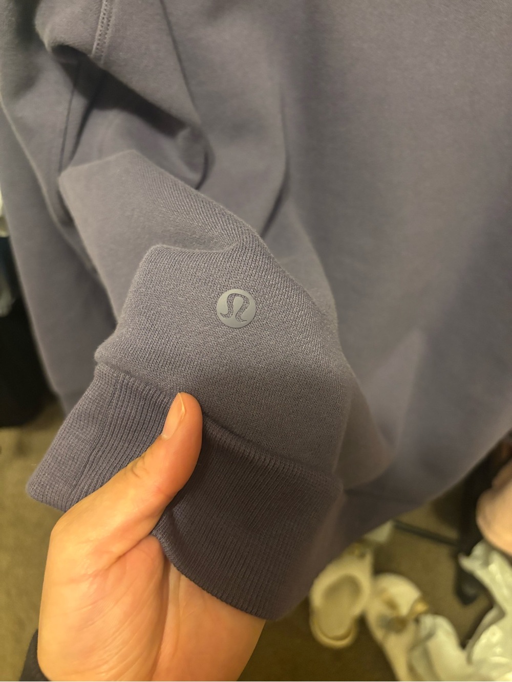Men's Lululemon Steady State Sweatshirt - Dusty Purple - Picture 3 of 4